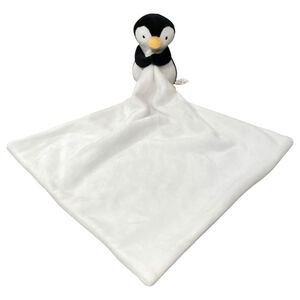 Apricot Lamb Unisex Baby Penguin Lovey Plush Security Blanket Soft Black White